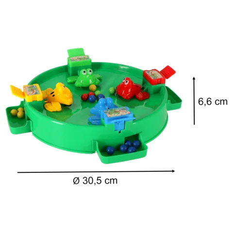 Gra zręcznościowa głodne żabki skaczące żaby 4 graczy 3+ XXL zielona