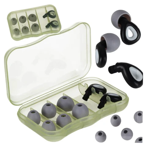 Zatyczki do uszu stopery silikonowe wyciszające redukcja szumów zestaw 3 rozmiary