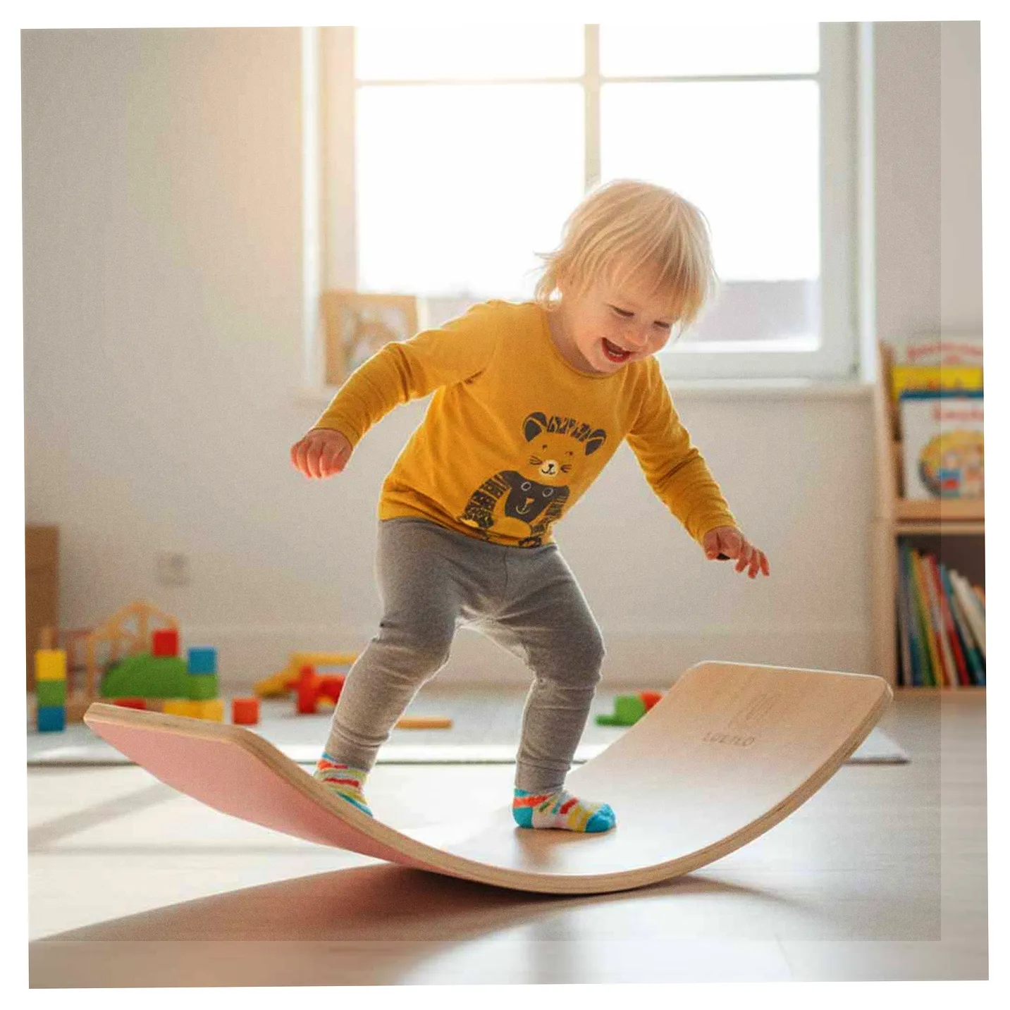 Deska do balansowania z filcem LULILO AJLO różowy - obrazek 6