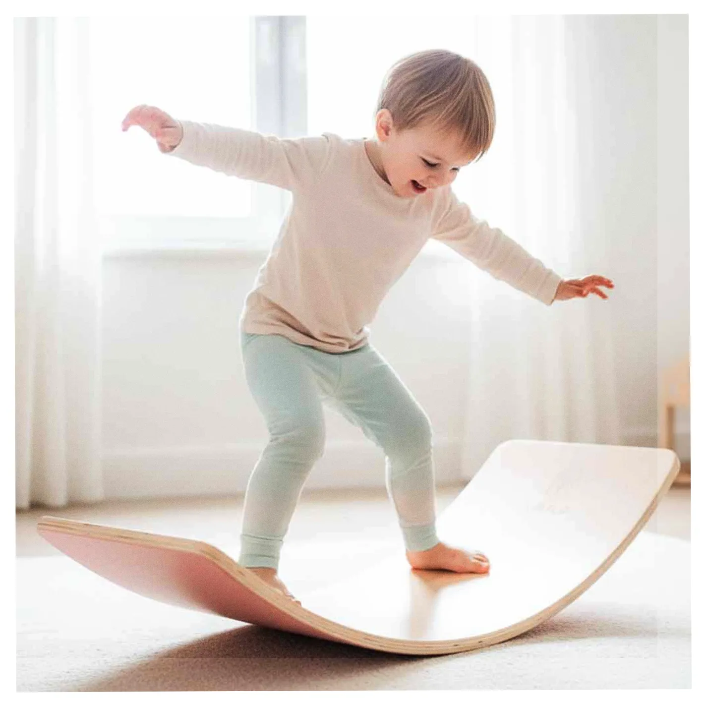 Deska do balansowania z filcem LULILO AJLO różowy - obrazek 7