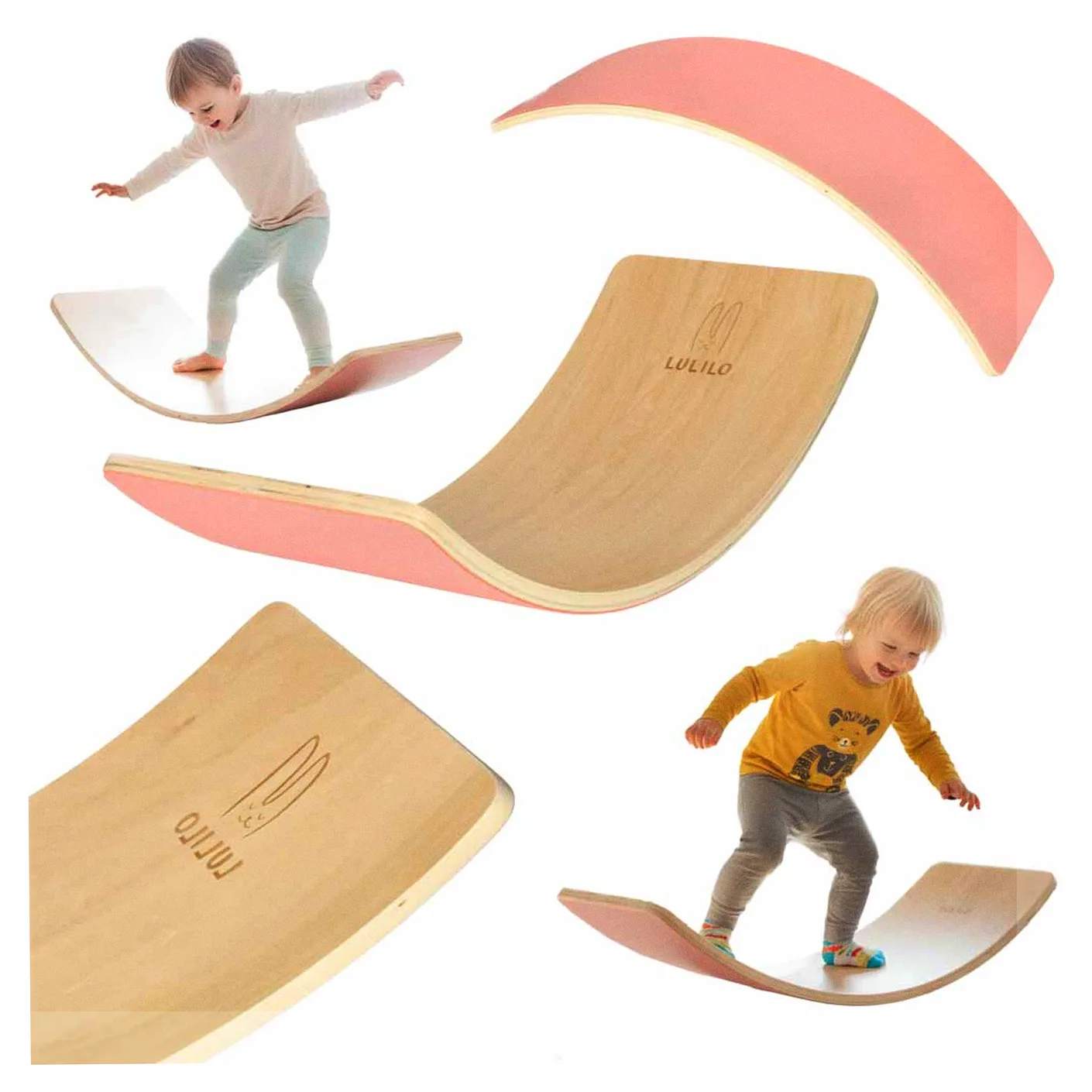 Deska do balansowania z filcem LULILO AJLO różowy - obrazek 8