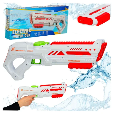 Pistolet karabin na wodę elektryczny mocny profesjonalny broń wodna dla dzieci biały