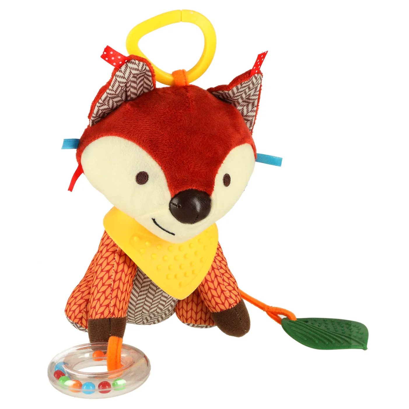 Maskotka sensoryczna zawieszka do wózka lisek