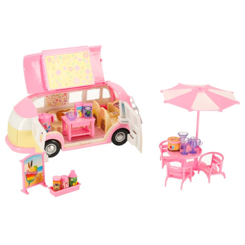 Samochód lodziarnia sklep z lodami kamper rozkładany stolik krzesła 30 elementów - obrazek 10