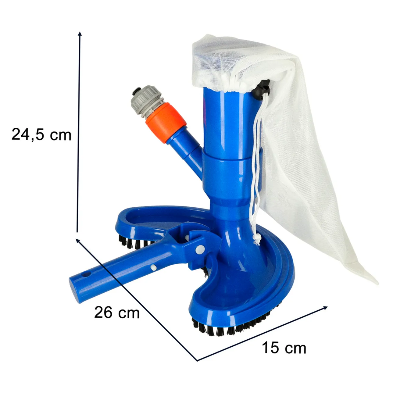 Odkurzacz do basenu czyszczenie dna oczek wodnych zestaw z wielorazowym workiem - obrazek 6