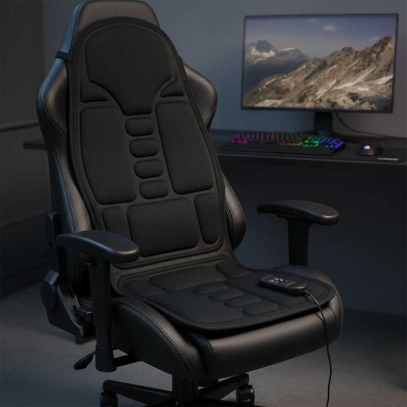 Masażer do pleców mata masująca grzewcza do masażu na fotel do samochodu - obrazek 9