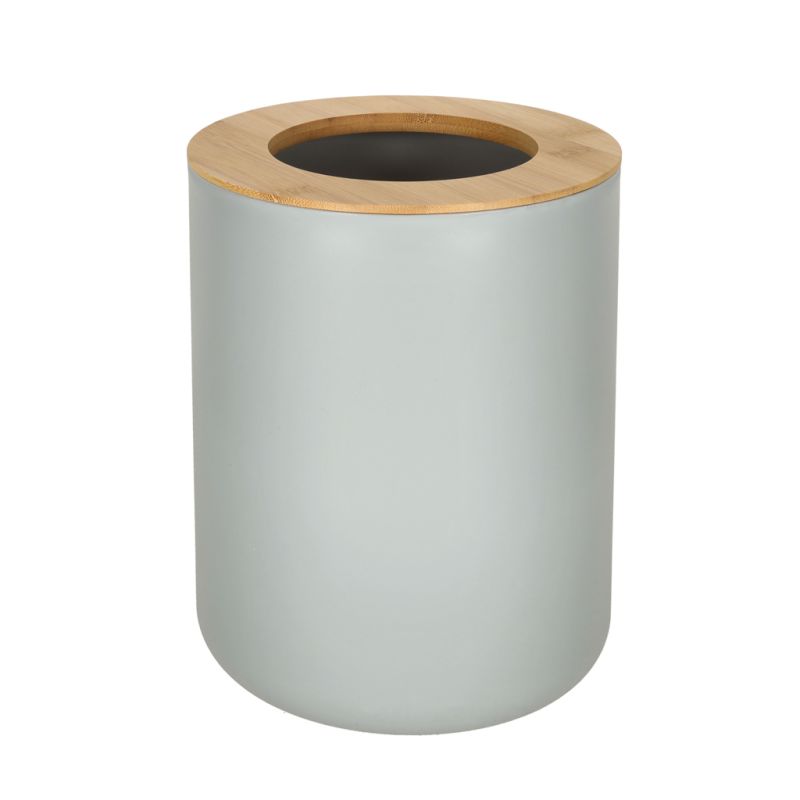 Zestaw łazienkowy szczotka do WC dozownik mydła mydelniczka kubek 6 elementów szary - obrazek 4