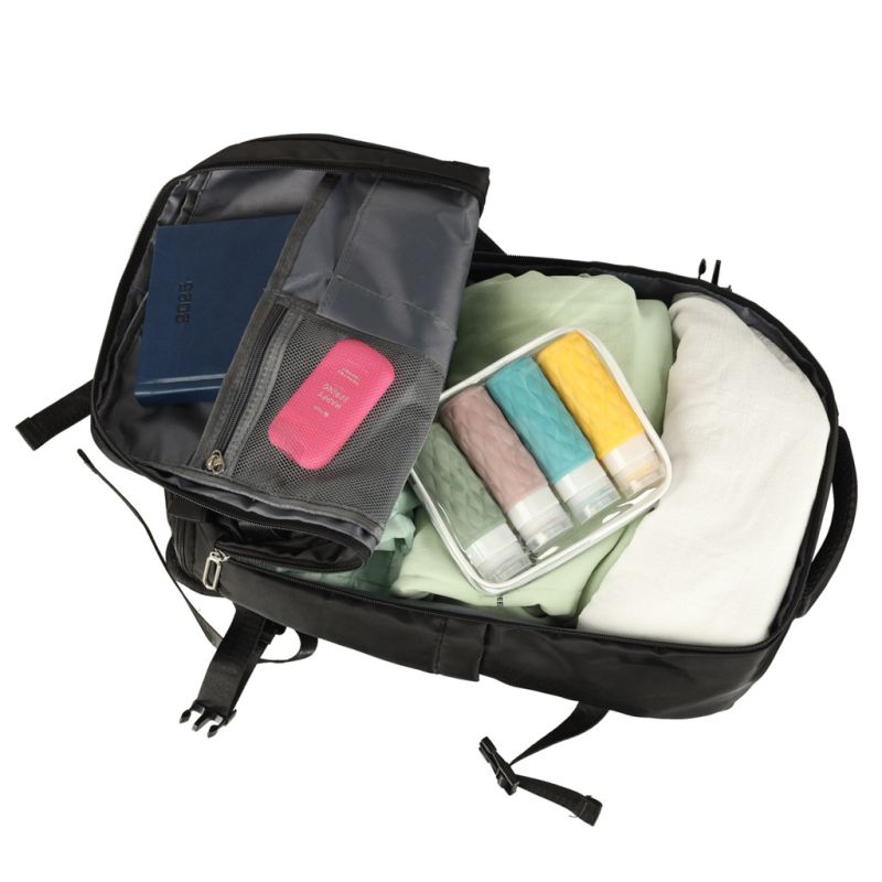 Plecak podróżny do samolotu bagaż podręczny kabinowy turystyczny wodoodporny 45x32cm - obrazek 10