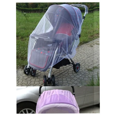 Moskitiera siatka na owady elastyczna na gumkę do wózka uniwersalna 140cm biała