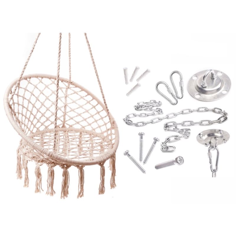 Zestaw do montażu huśtawki fotela wiszącego gniazda 200kg - obrazek 2