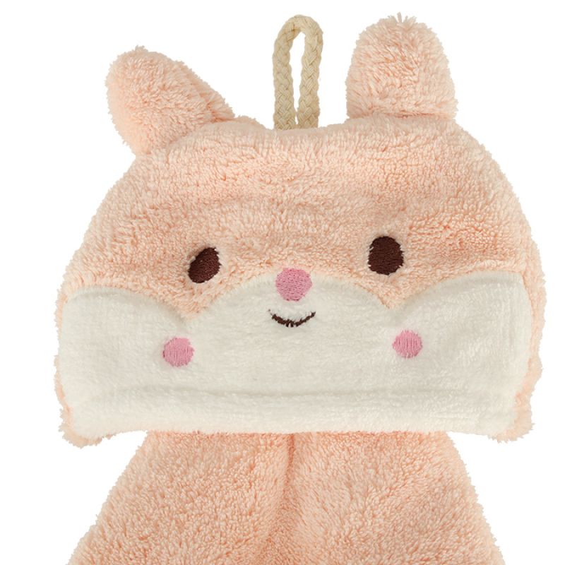 Ręcznik ręczniczek do rąk dla dzieci do przedszkola 42x25cm różowy królik - obrazek 2