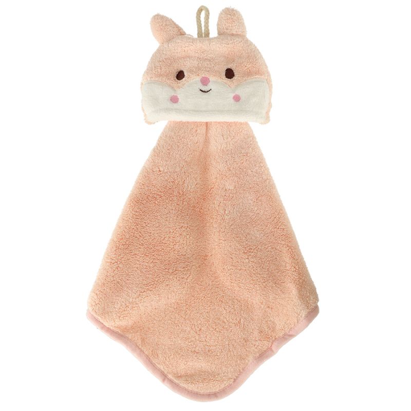 Ręcznik ręczniczek do rąk dla dzieci do przedszkola 42x25cm różowy królik - obrazek 3