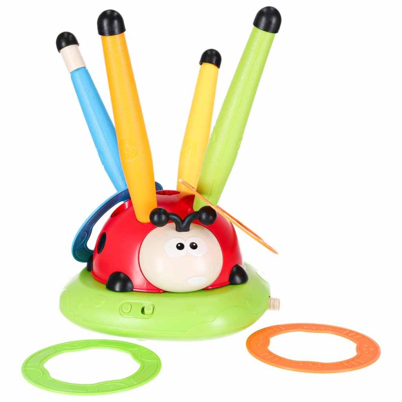 Gra zręcznościowa dla dzieci skakanka wyrzutnia rzut do celu biedronka 4w1 - obrazek 6