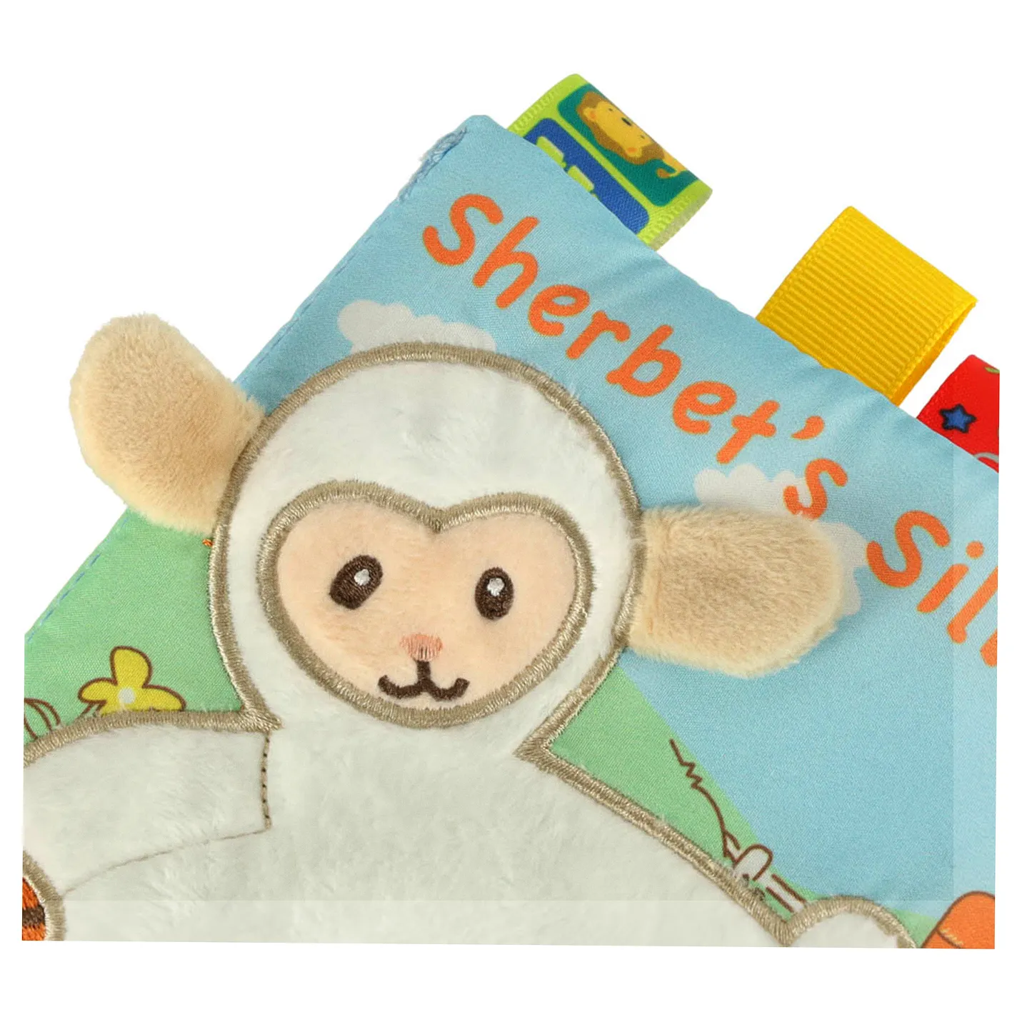 Książeczka sensoryczna książka dotykowa miękka metki owieczki - obrazek 7