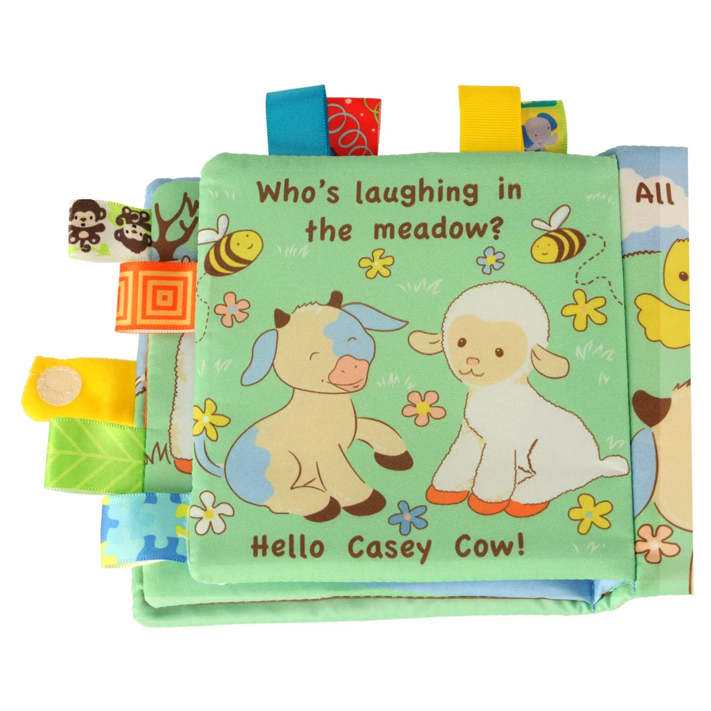 Książeczka sensoryczna książka dotykowa miękka metki owieczki - obrazek 8