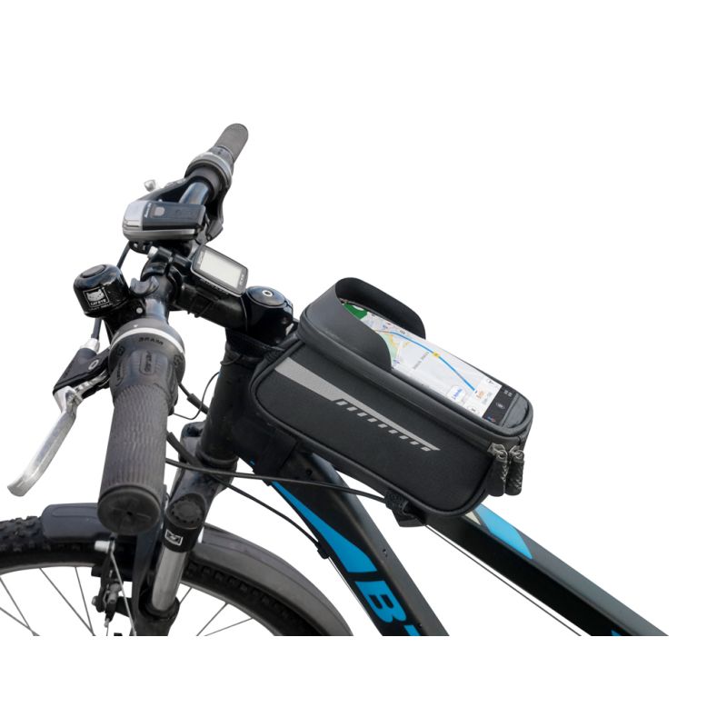 Torba rowerowa sakwa wodoodporna uchwyt na telefon - obrazek 9
