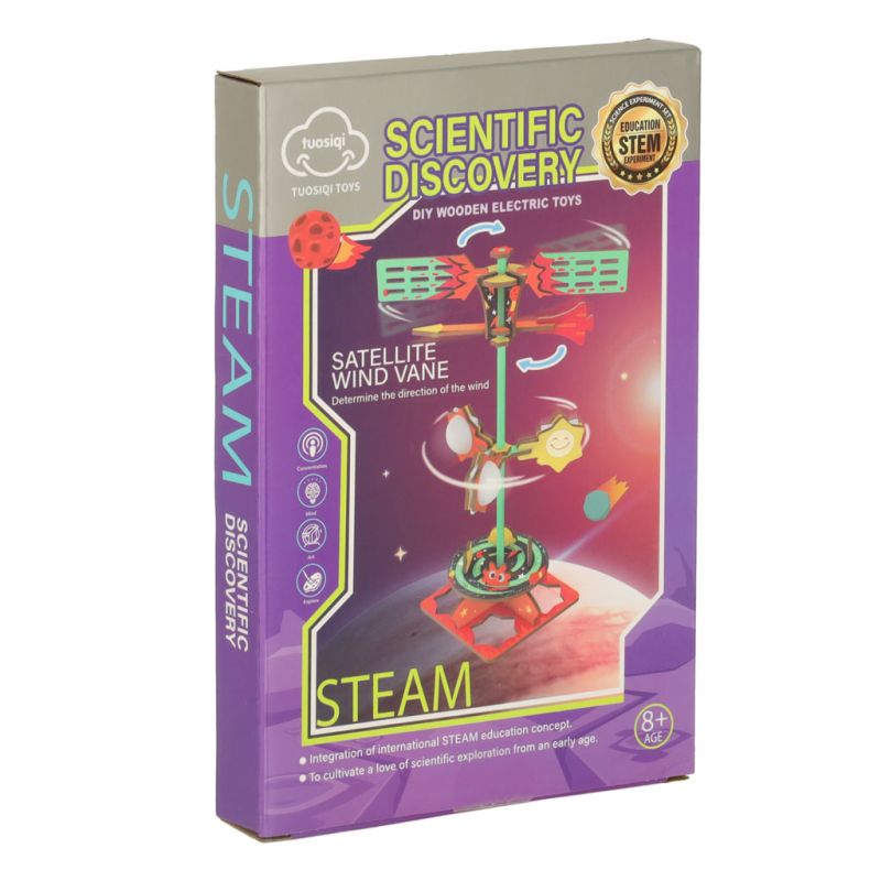 Zestaw naukowy przyrodniczy model 3D drewniany wiatrowskaz - obrazek 6