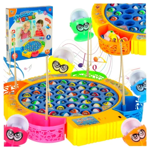 Gra zręcznościowa rodzinna rybki łowienie 45 rybek + 4 wędki