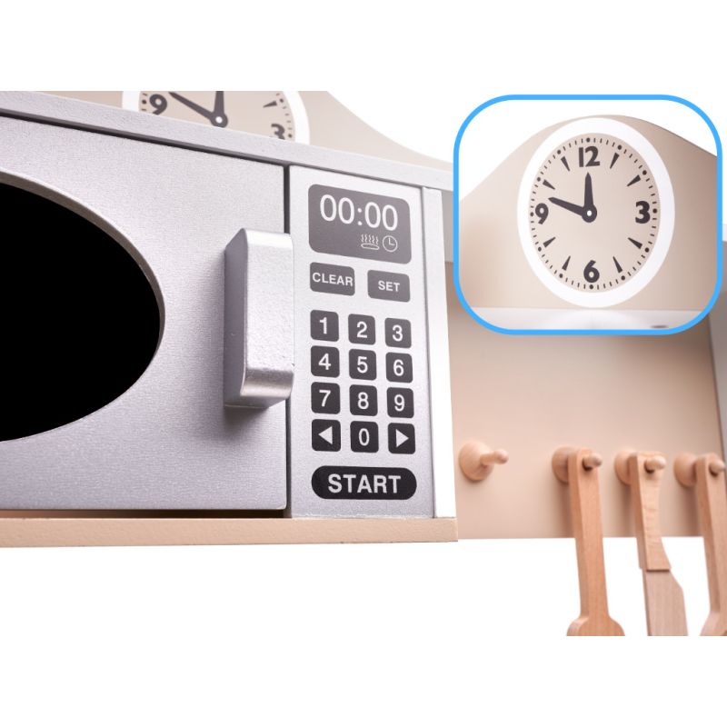 Kuchnia dla dzieci drewniana MDF LULILO KUKETO akcesoria 85cm - obrazek 6