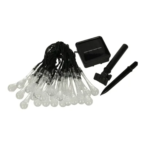 Lampki solarne ogrodowe łezki 6