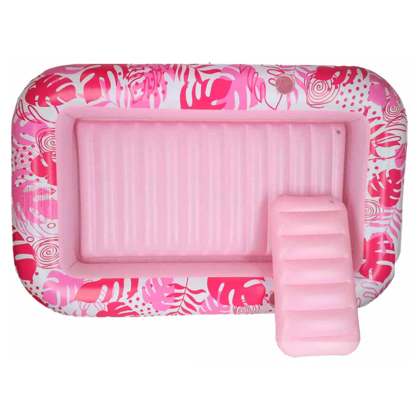 Materac dmuchany do pływania, leżak do opalania z poduszką 175cm różowy - obrazek 8