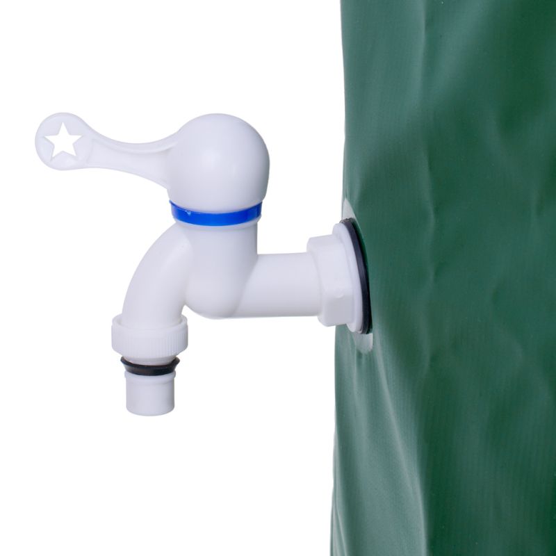 Pojemnik LUARO zbiornik na deszczówkę z kranem beczka na wodę deszczową składana 200 litrów - obrazek 2