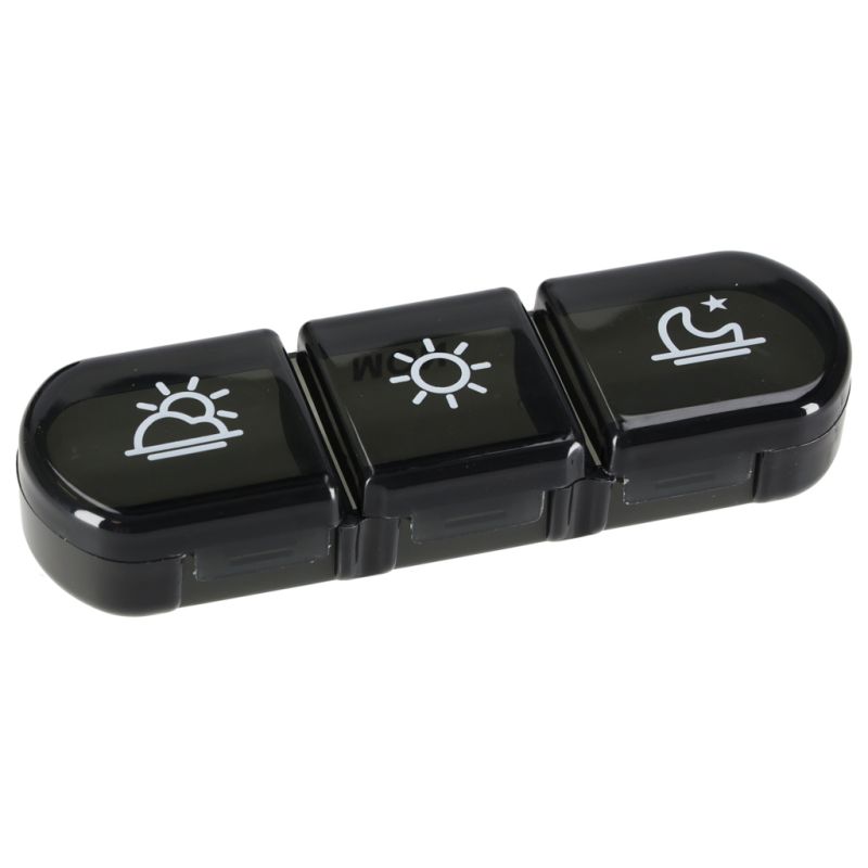 Pojemnik organizer na tabletki leki czarny - obrazek 6