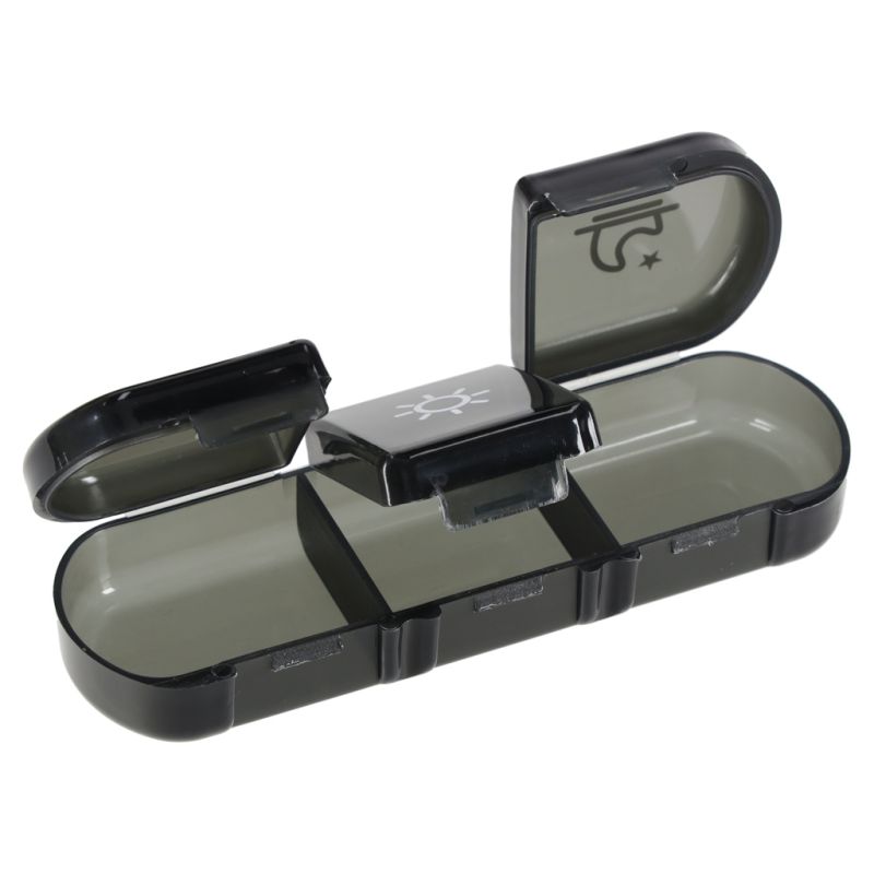 Pojemnik organizer na tabletki leki czarny - obrazek 7