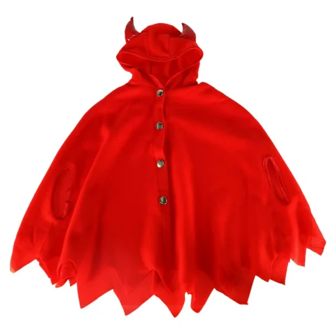 Kostium strój karnawałowy przebranie czerwona peleryna r. S 100-110