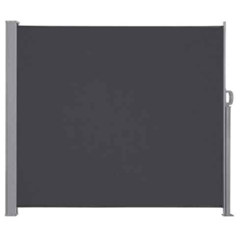 Markiza boczna tarasowa LUARO parawan zwijany 180 x 400 cm szary