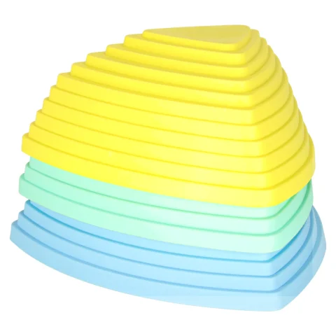 Ścieżka sensoryczna kamienie rzeczne do treningu równowagi podłoga to lawa gra 11 elementów pastelowa