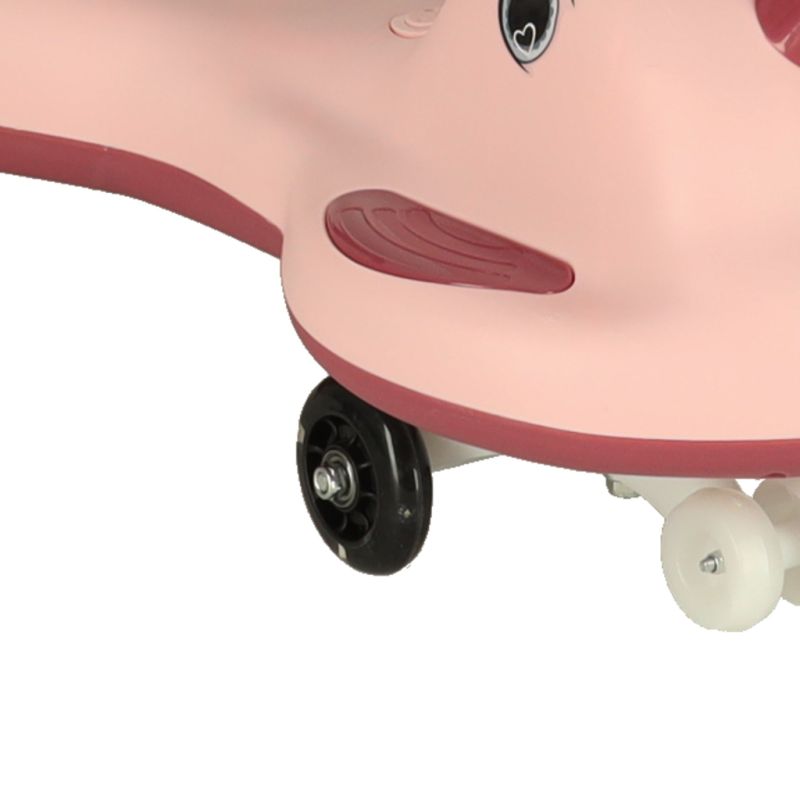 Jeździk grawitacyjny LED Swing FIX S1 skuter z rączką różowy max 65kg - obrazek 7