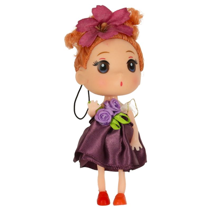 Lalka lalki do domku dla lalek 3 dziewczynki + 1 chłopczyk zestaw 4szt. 12cm - obrazek 5