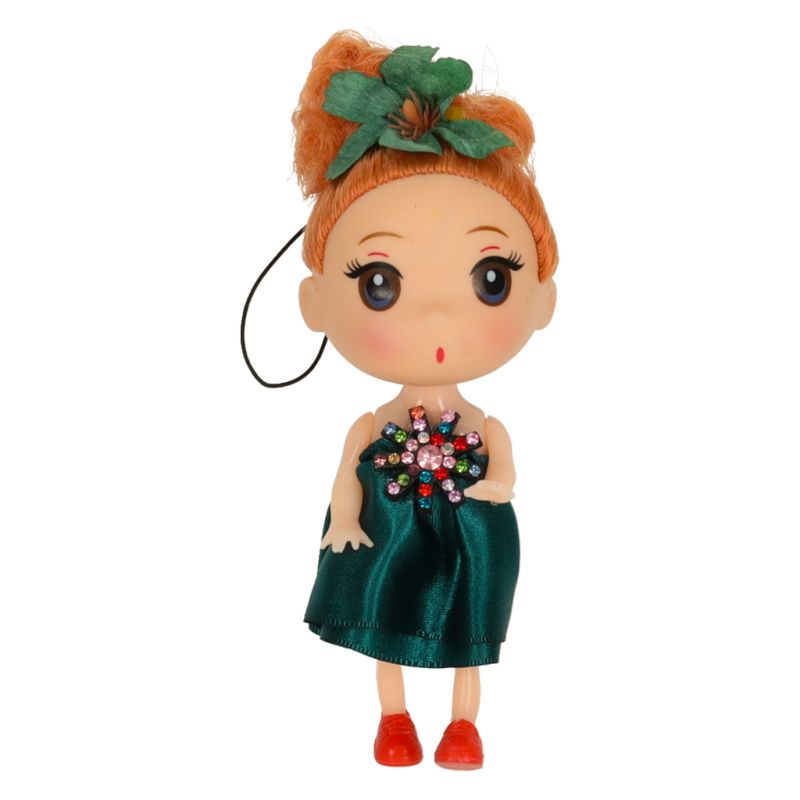 Lalka lalki do domku dla lalek 3 dziewczynki + 1 chłopczyk zestaw 4szt. 12cm - obrazek 7