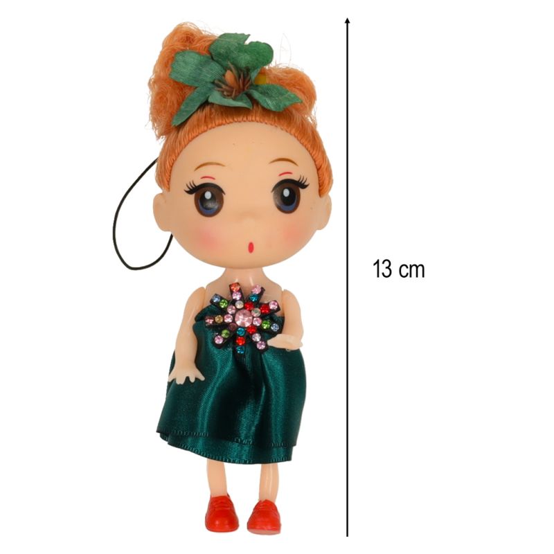 Lalka lalki do domku dla lalek 3 dziewczynki + 1 chłopczyk zestaw 4szt. 12cm - obrazek 10