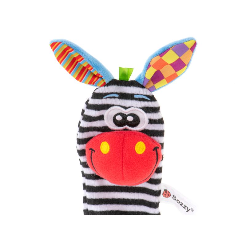 Grzechotka zabawka skarpetki na nóżki stopy 2szt. - obrazek 4