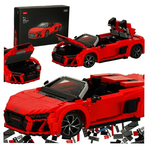 Samochód Rastar 93800 AUDI R8 Spyder 1:14 klocki 1440 el.