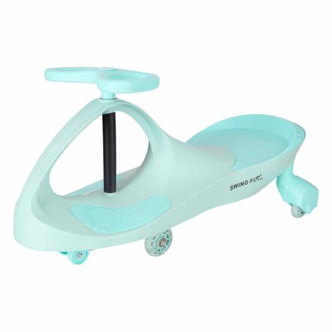 Jeździk grawitacyjny LED Swing Fix S3 świecące koła miętowy