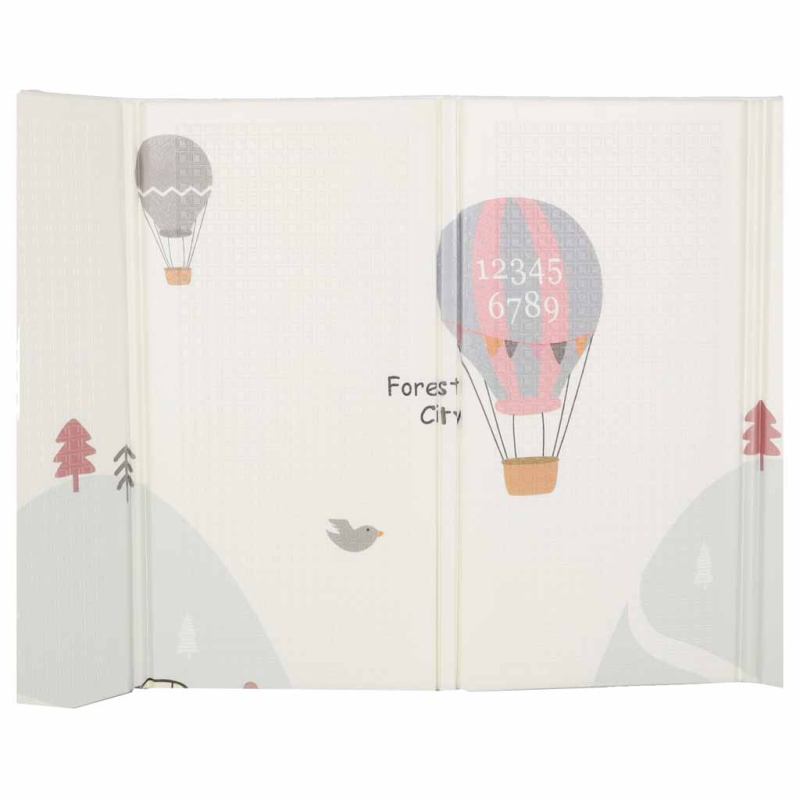 Mata edukacyjna piankowa dwustronna składana 150x200cm balony ulica - obrazek 9