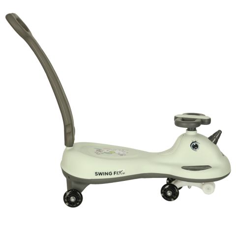 Jeździk grawitacyjny LED Swing FIX S1 skuter z rączką szary max 65kg