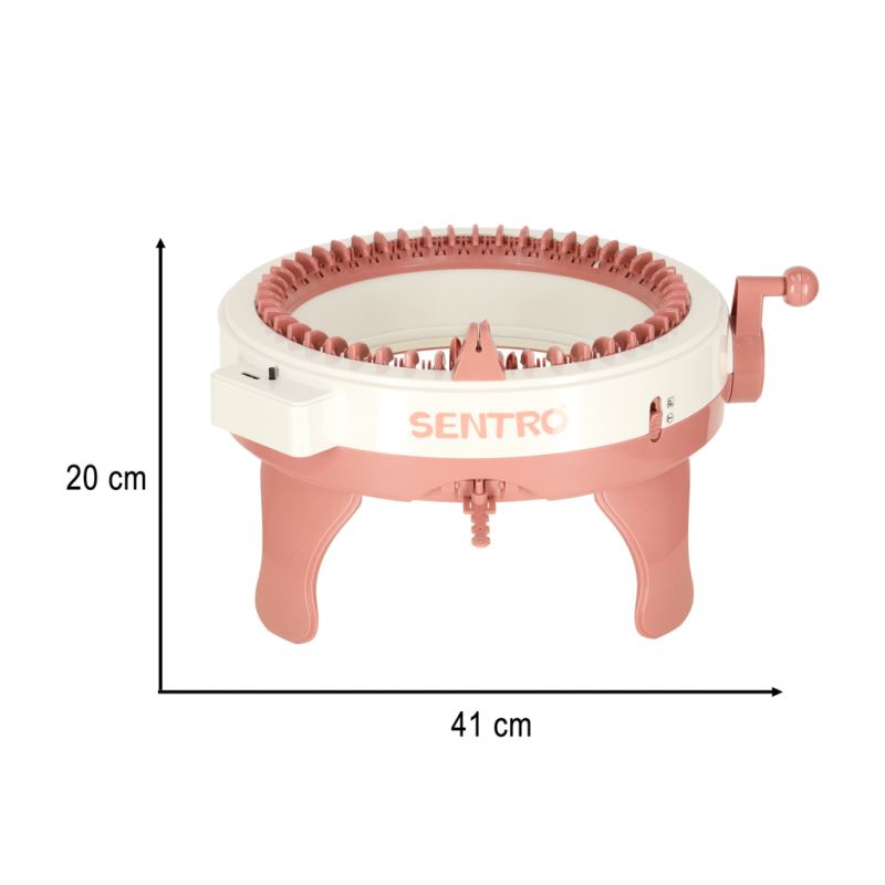 Maszyna do szycia krosno dziewiarskie 48-igłowa okrągła + 4 kłębki włóczki - obrazek 13