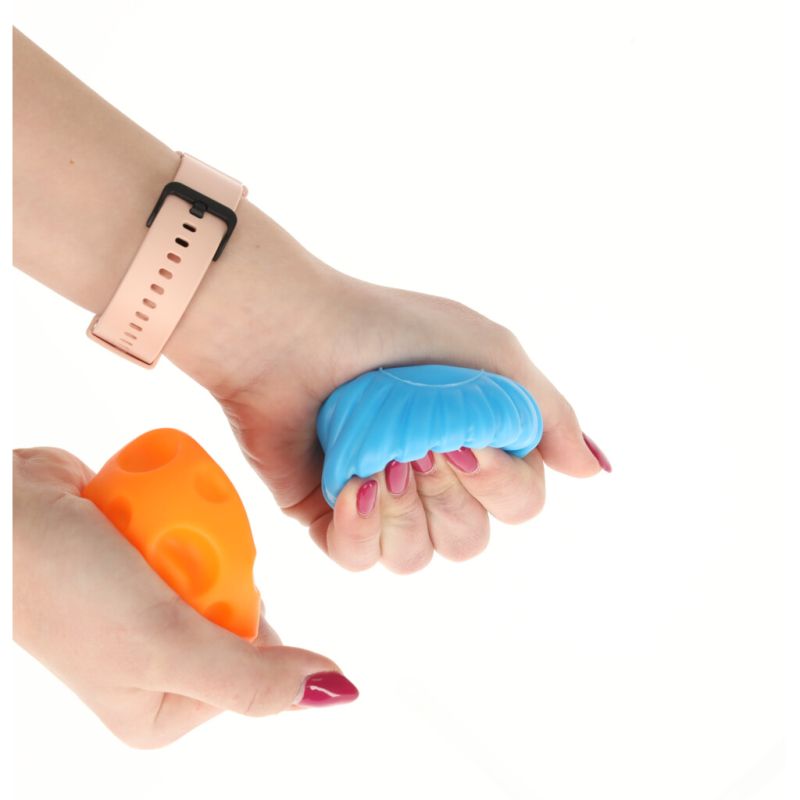 Piłki zabawki sensoryczne korekcyjne zestaw w siatce - obrazek 6