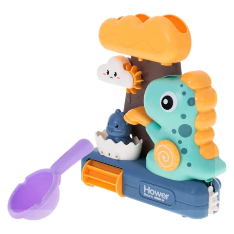 Zabawka do kąpieli prysznic z kołowrotkiem dinozaur