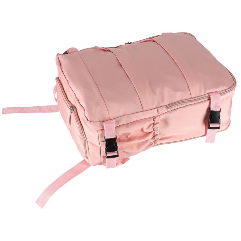 Plecak podróżny turystyczny bagaż różowy 45x30 cm - obrazek 6