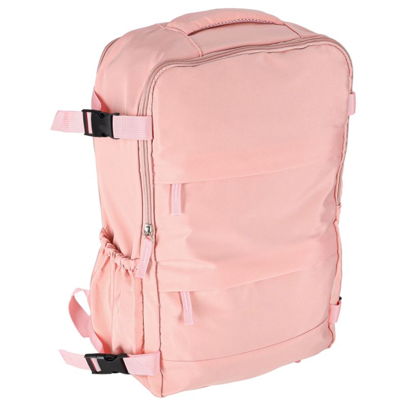 Plecak podróżny turystyczny bagaż różowy 45x30 cm - obrazek 7