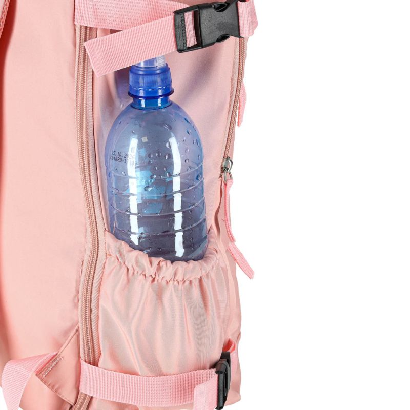 Plecak podróżny turystyczny bagaż różowy 45x30 cm - obrazek 10