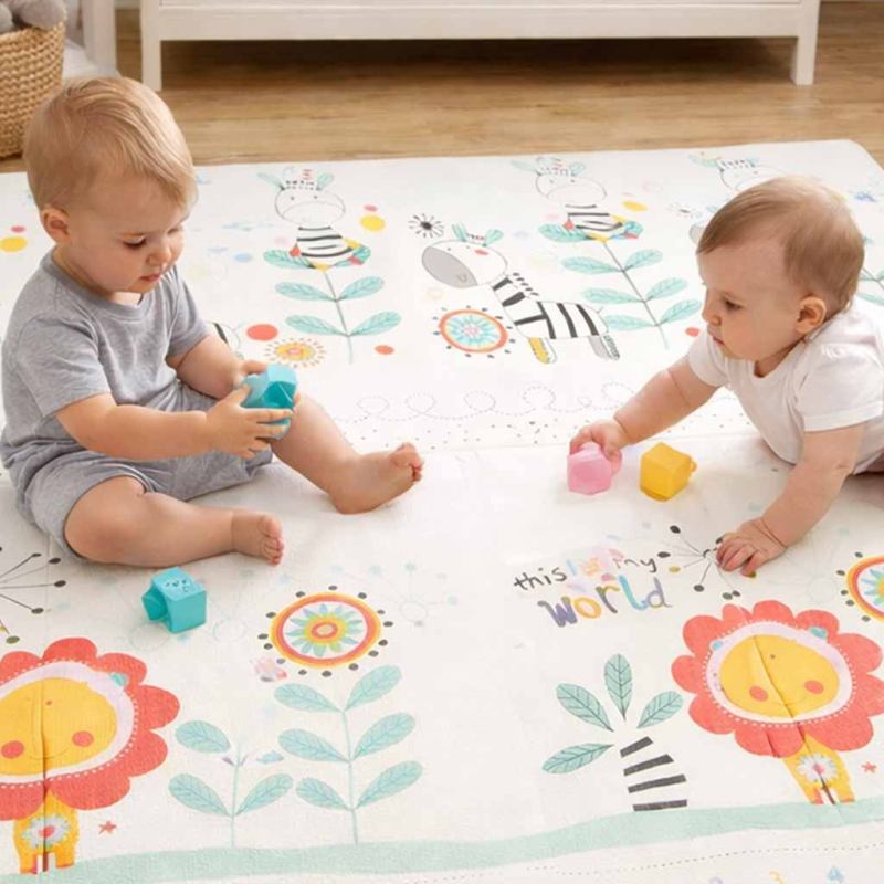 Mata edukacyjna piankowa dwustronna składana 180x200cm zwierzęta wzór - obrazek 11