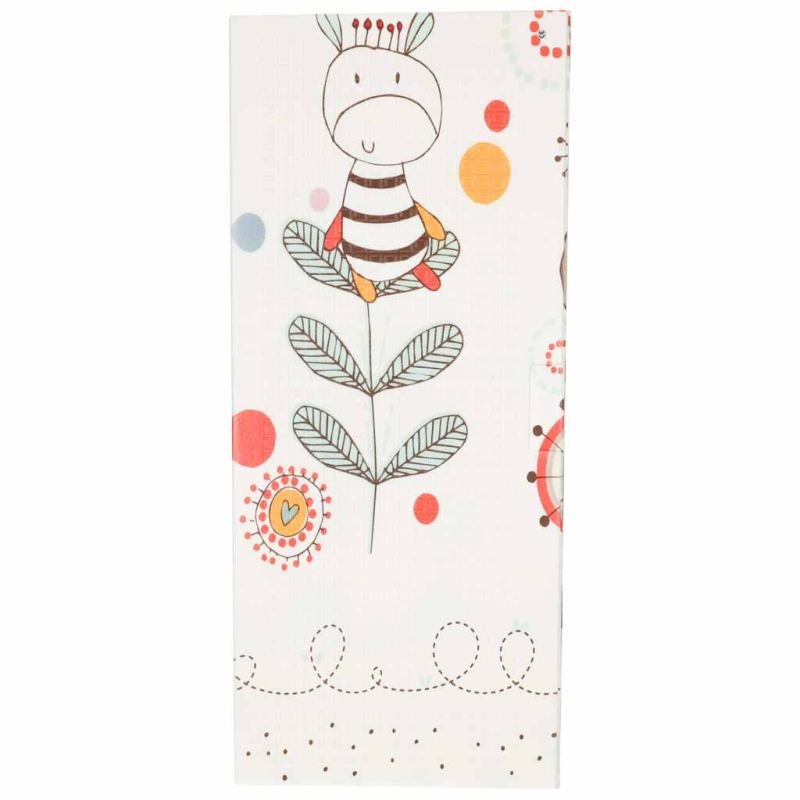 Mata edukacyjna piankowa dwustronna składana 180x200cm zwierzęta wzór - obrazek 6