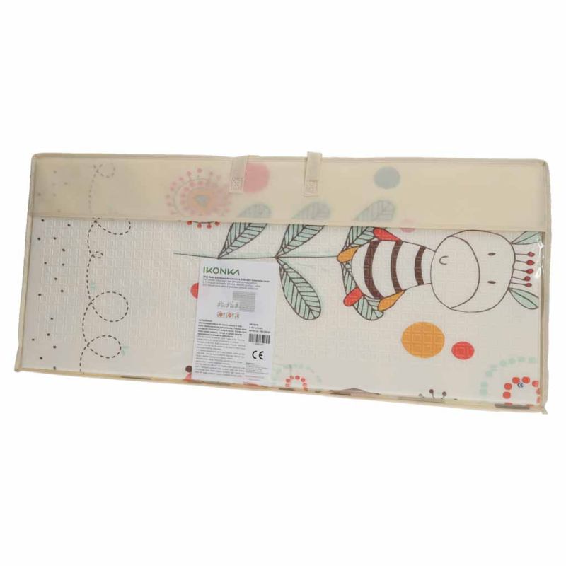 Mata edukacyjna piankowa dwustronna składana 180x200cm zwierzęta wzór - obrazek 10
