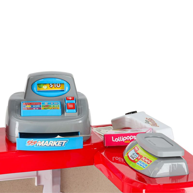 Sklep dla dzieci supermarket stragan wózek na zakupy akcesoria - obrazek 12